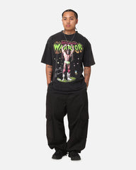 Culture Kings X WWE Ultimate Warrior Vintage T-Shirt Black Acidwash