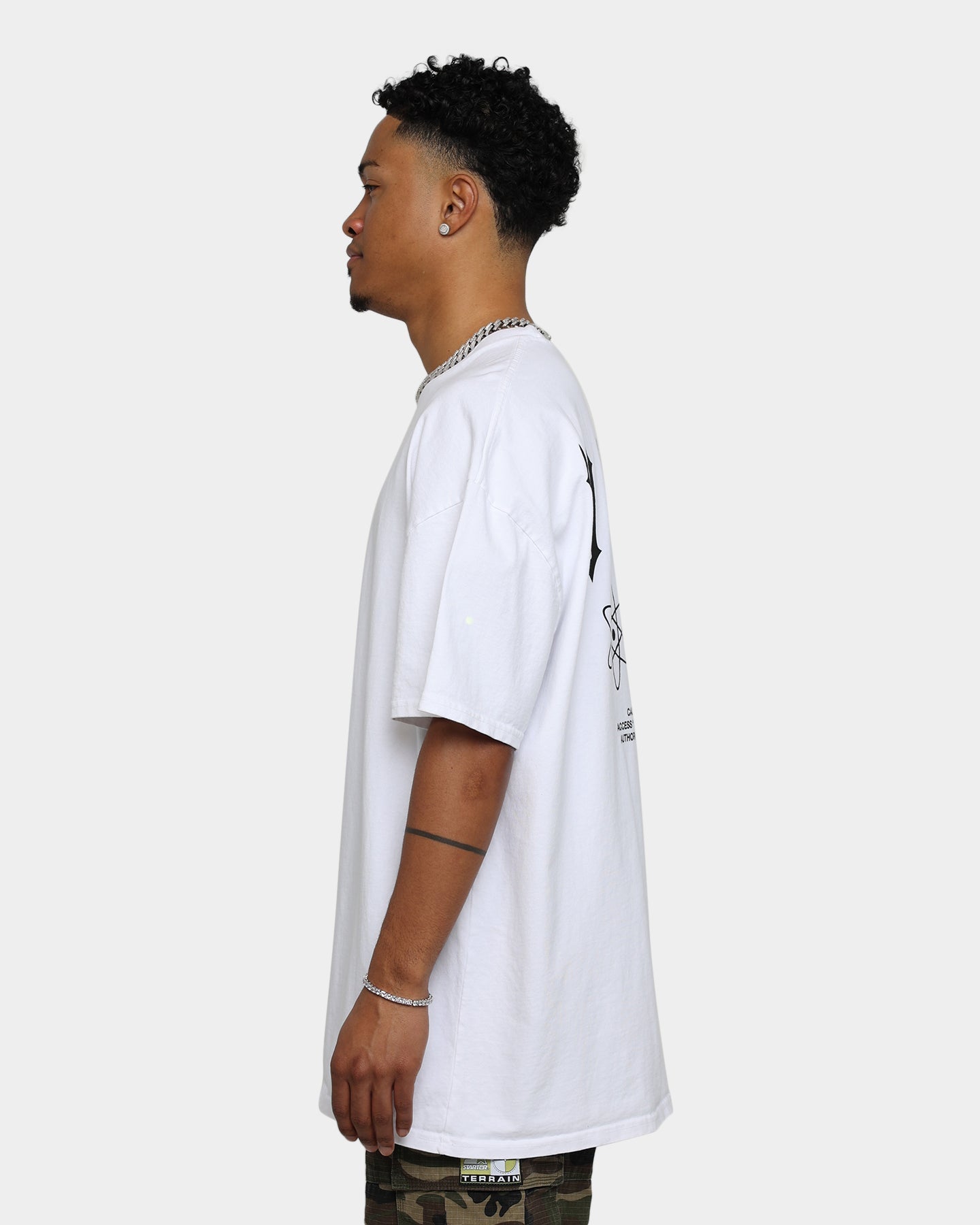 Loiter No Violence Vintage T-Shirt Off White