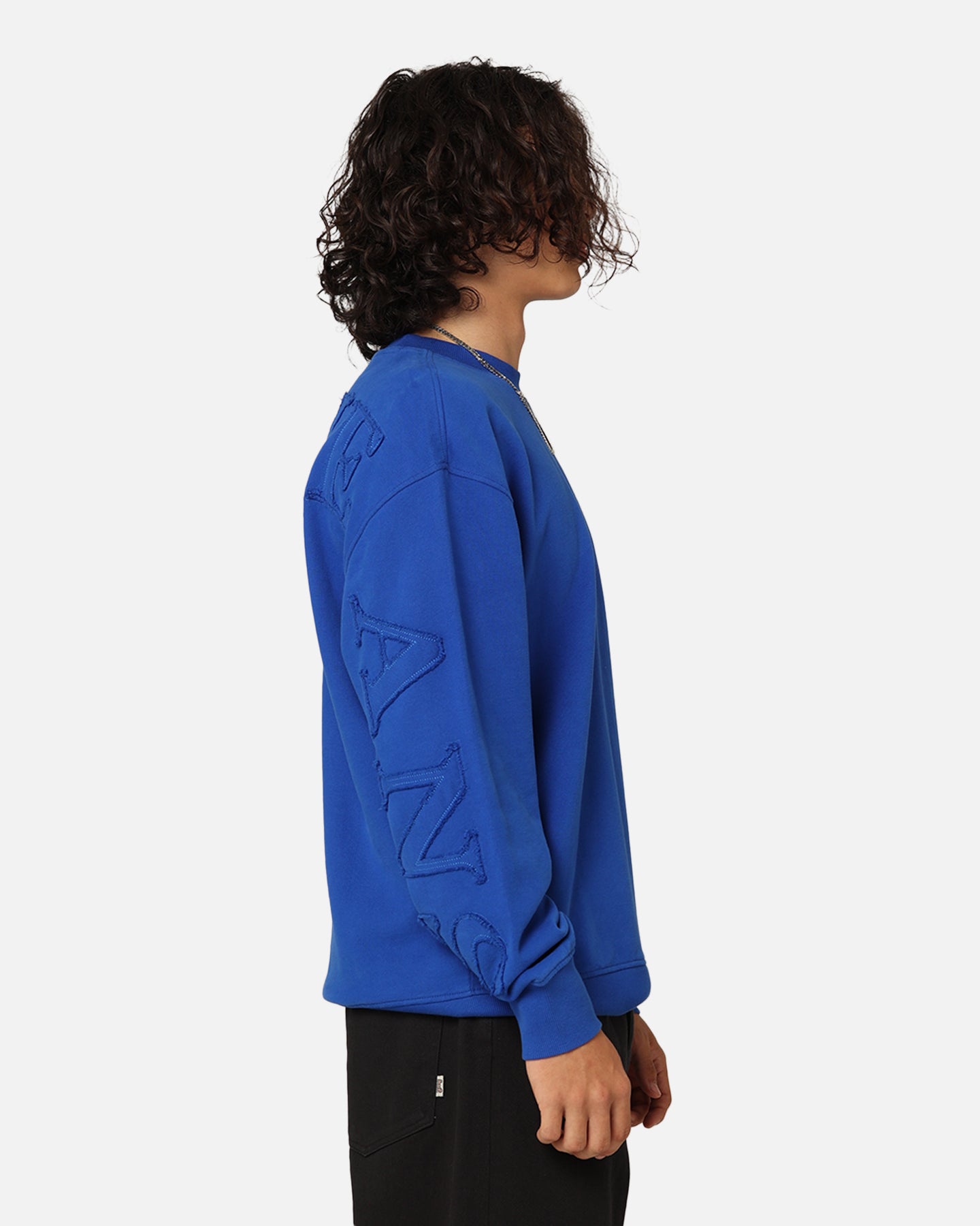 Tommy Jeans Relaxed Tonal Appliqué Crewneck Ultra Blue